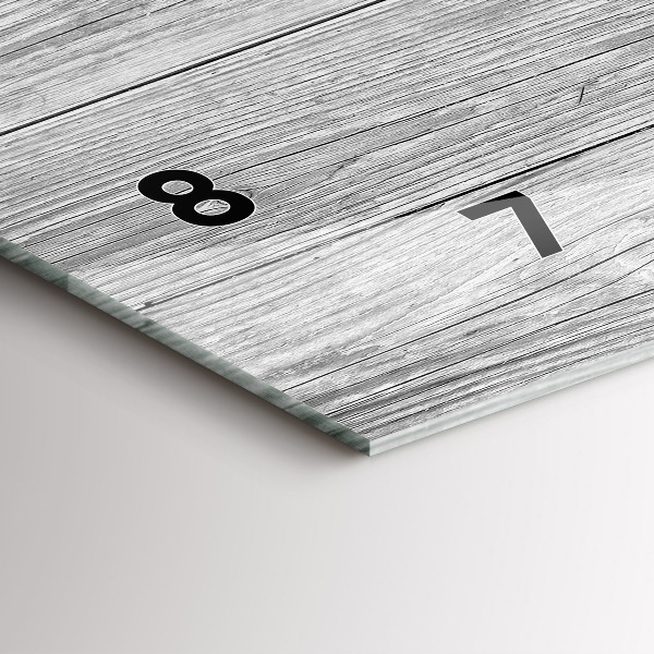 Horizontal wall clock Wooden panels