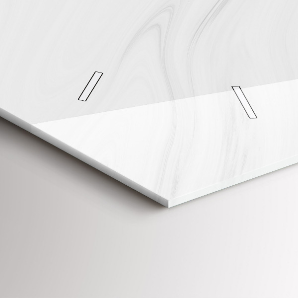 Horizontal wall clock Decorative marble