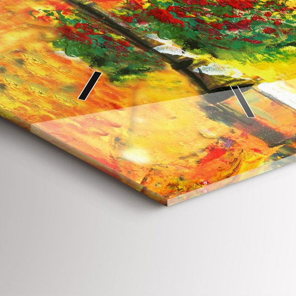 Horizontal wall clock Venice Rialto Bridge