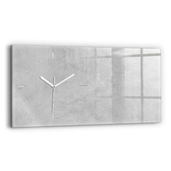 Horizontal wall clock Stone wall