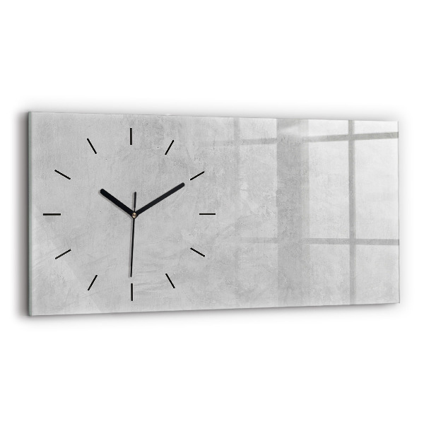 Horizontal wall clock Stone wall