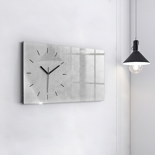 Horizontal wall clock Stone wall