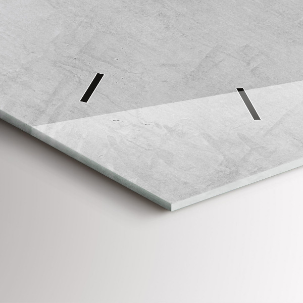 Horizontal wall clock Stone wall