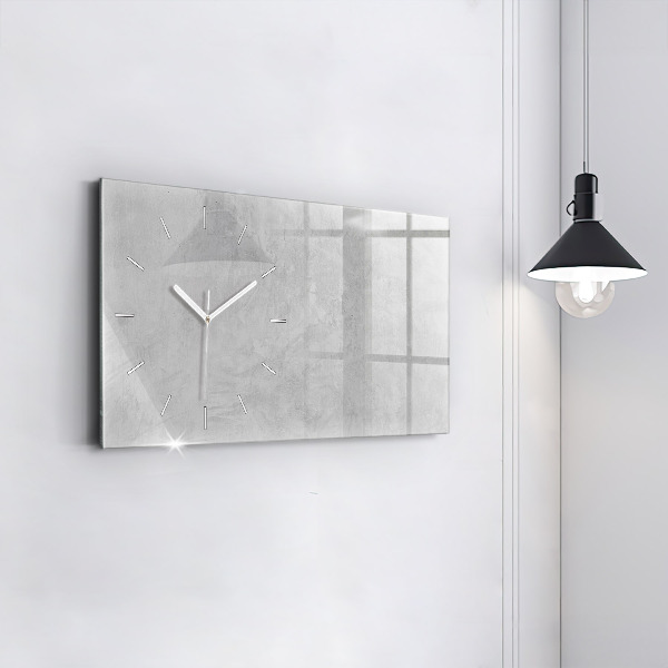 Horizontal wall clock Stone wall