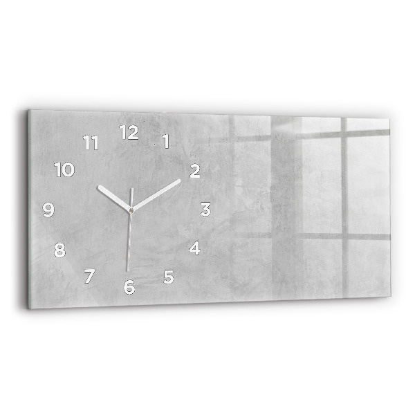 Horizontal wall clock Stone wall