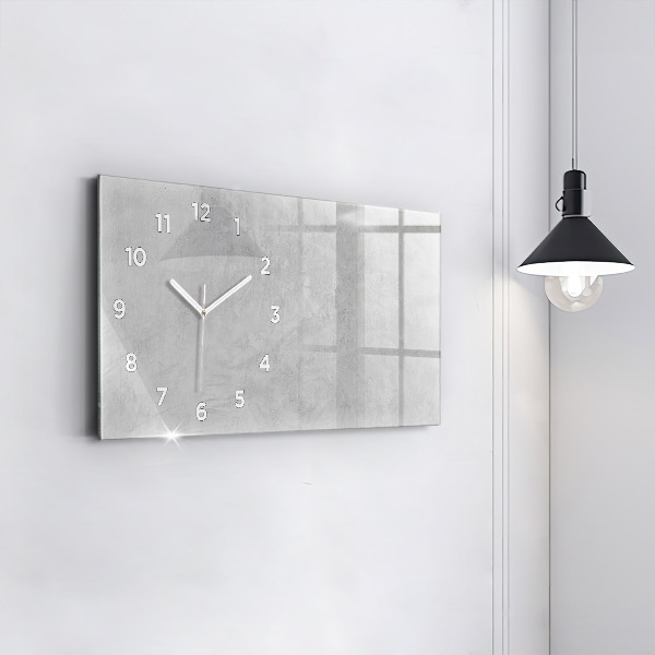 Horizontal wall clock Stone wall
