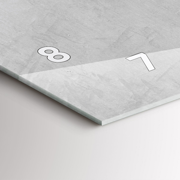 Horizontal wall clock Stone wall