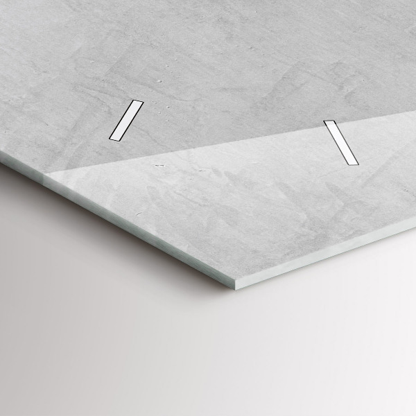 Horizontal wall clock Stone wall