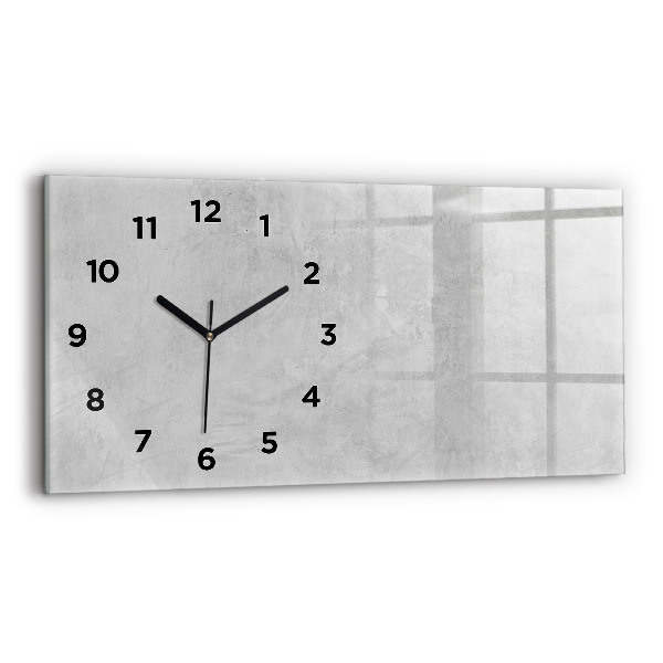 Horizontal wall clock Stone wall