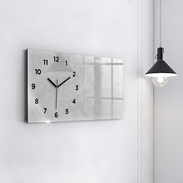 Horizontal wall clock Stone wall