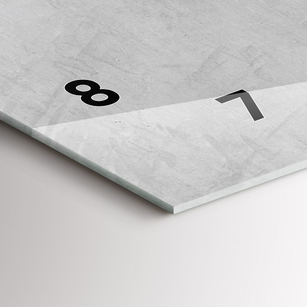 Horizontal wall clock Stone wall