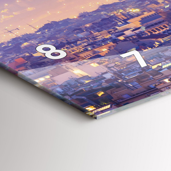 Horizontal wall clock View of Barcelona