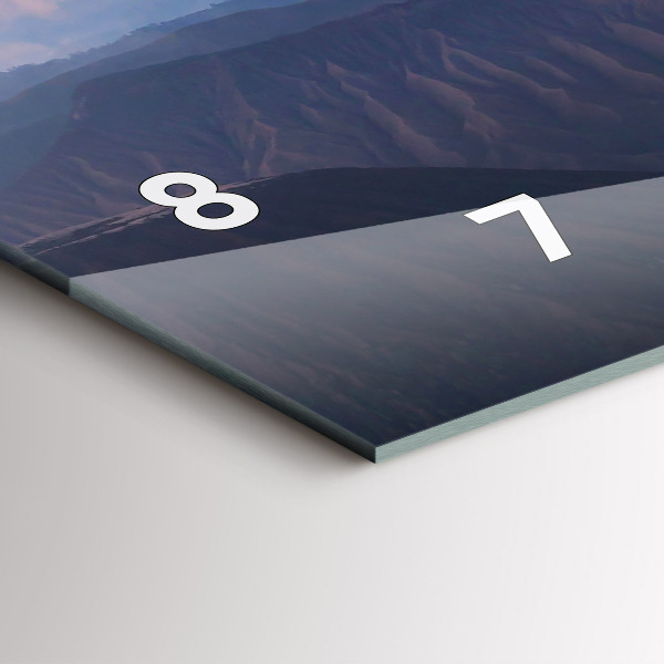 Horizontal wall clock Beautiful Landscape