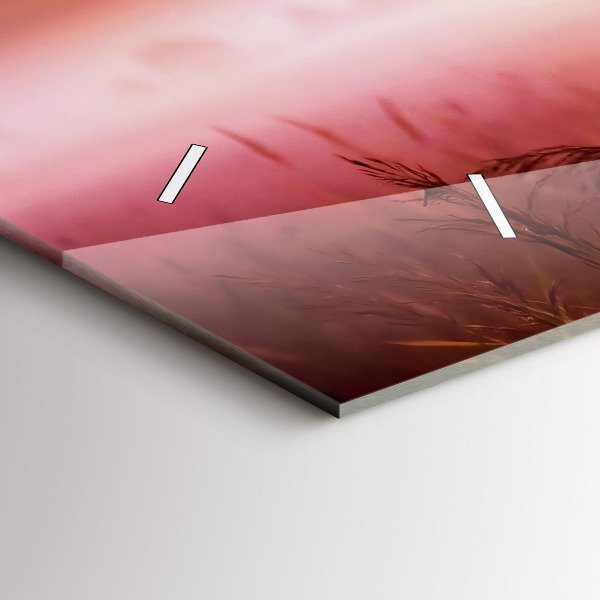 Horizontal wall clock Foggy morning