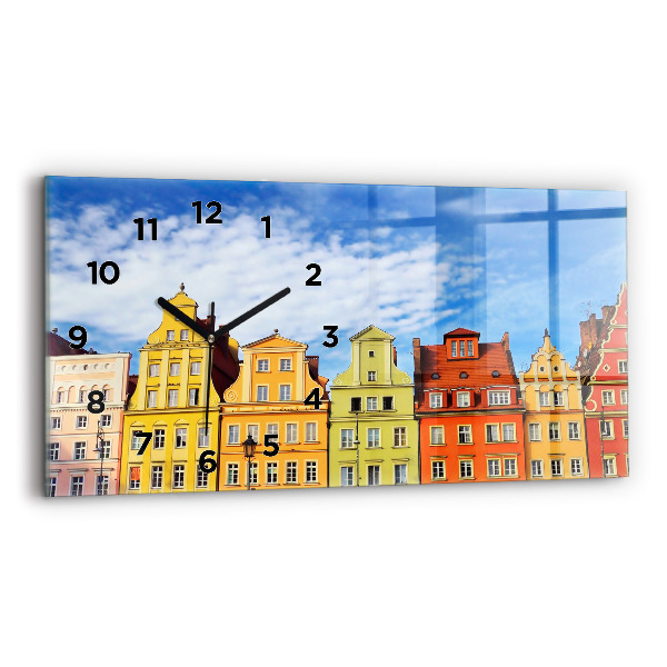 Horizontal wall clock Wroclaw - Old Town