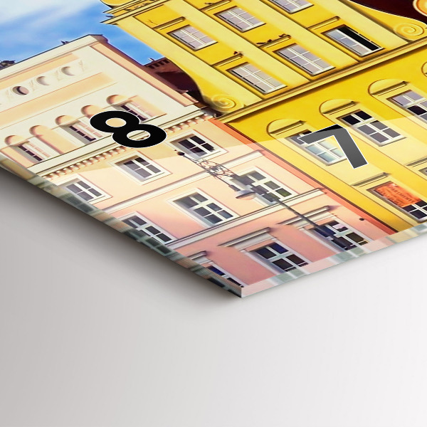 Horizontal wall clock Wroclaw - Old Town