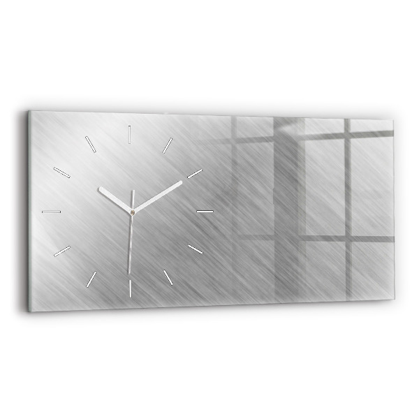 Horizontal wall clock Metal wall