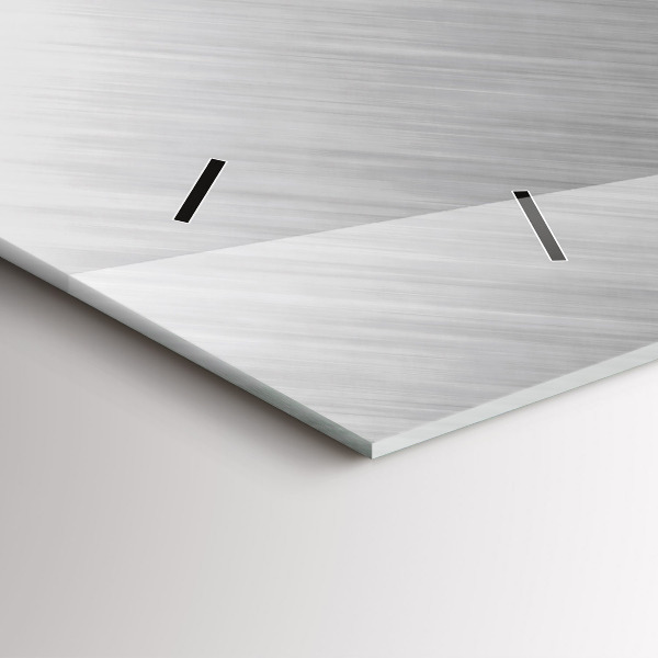 Horizontal wall clock Metal wall