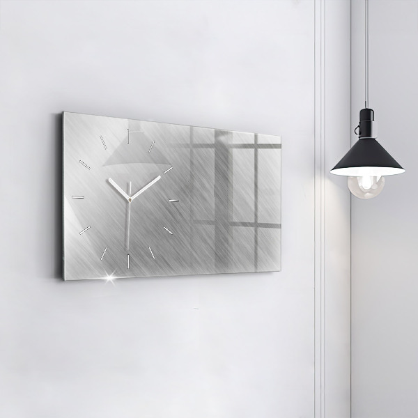 Horizontal wall clock Metal wall