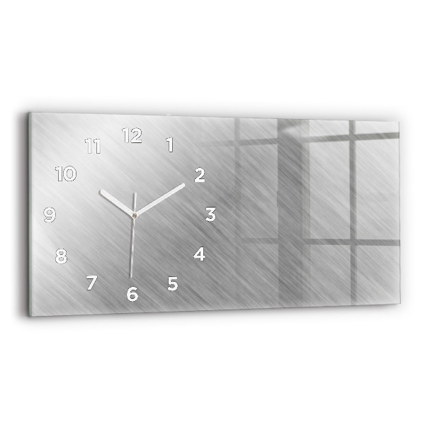 Horizontal wall clock Metal wall