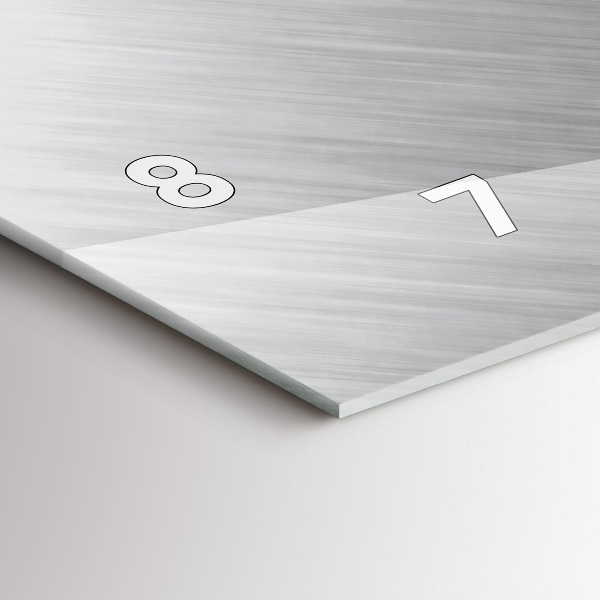 Horizontal wall clock Metal wall