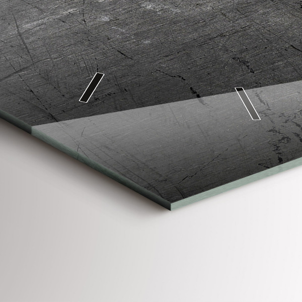 Horizontal wall clock Metal wall