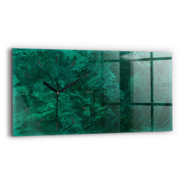Horizontal wall clock Emerald wall