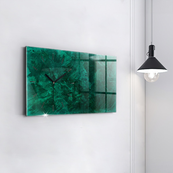 Horizontal wall clock Emerald wall