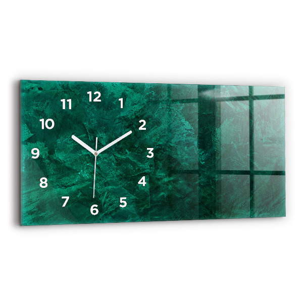 Horizontal wall clock Emerald wall
