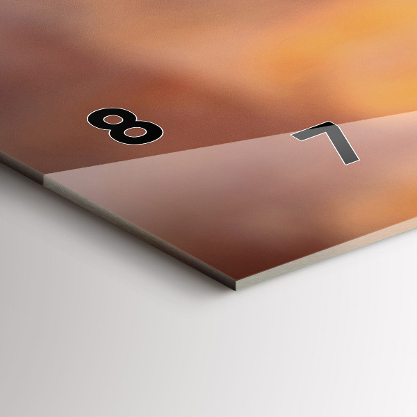 Horizontal wall clock A glass of wine