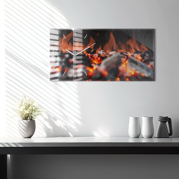 Horizontal wall clock Grate