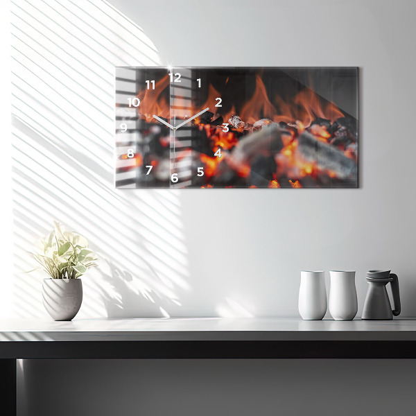 Horizontal wall clock Grate