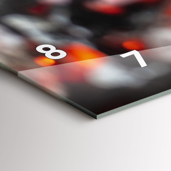 Horizontal wall clock Grate