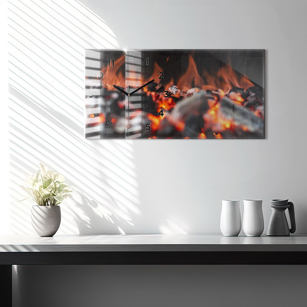 Horizontal wall clock Grate