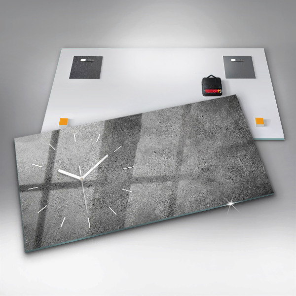 Horizontal wall clock Industrial wall