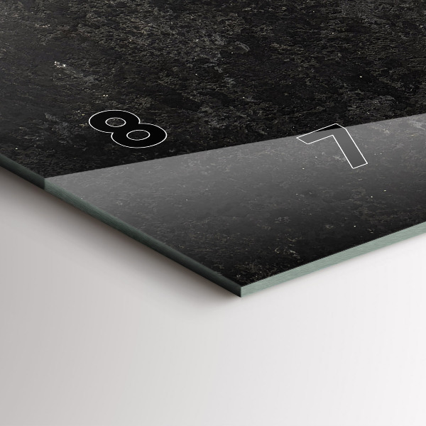 Horizontal wall clock Heart of peppers