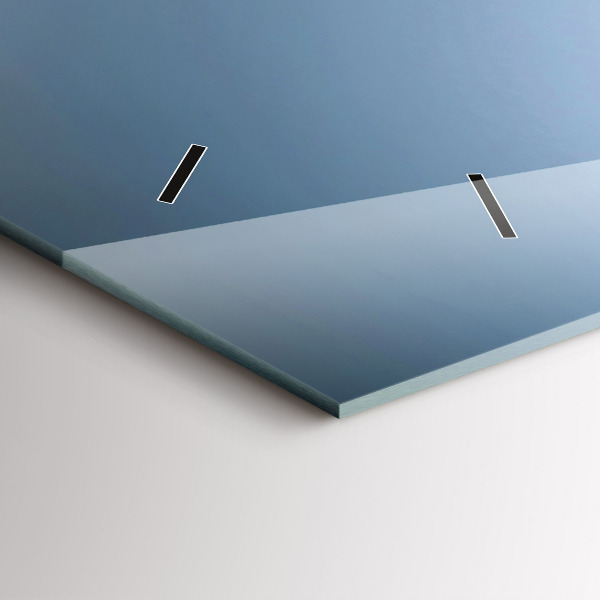 Horizontal wall clock Glass of wine