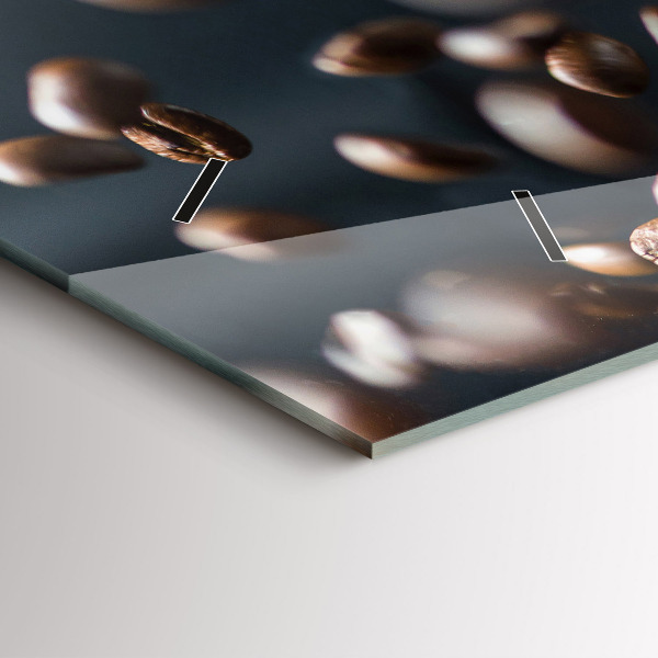 Horizontal wall clock Coffee beans