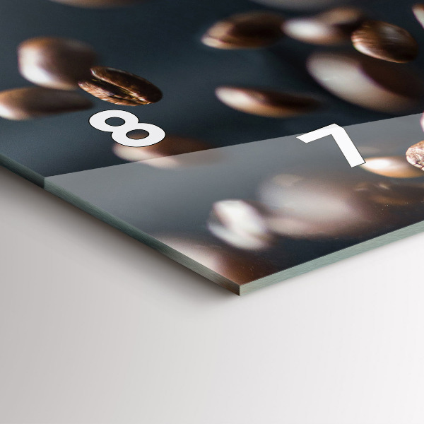 Horizontal wall clock Coffee beans