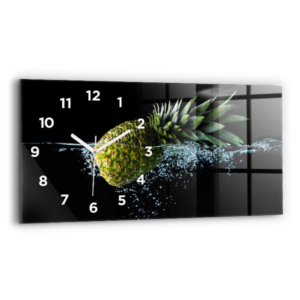 Horizontal wall clock Pineapple