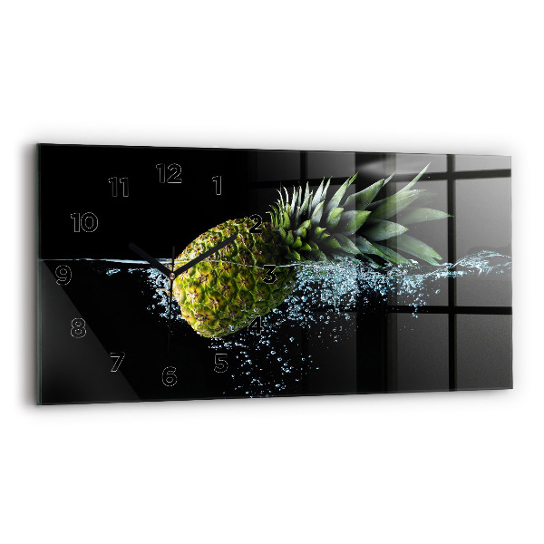 Horizontal wall clock Pineapple