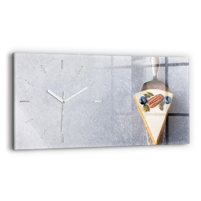 Horizontal wall clock A piece of cake