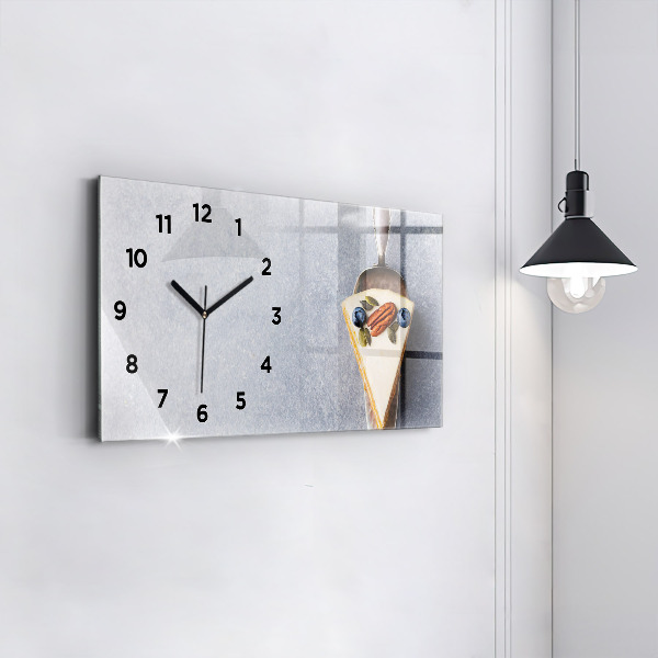 Horizontal wall clock A piece of cake