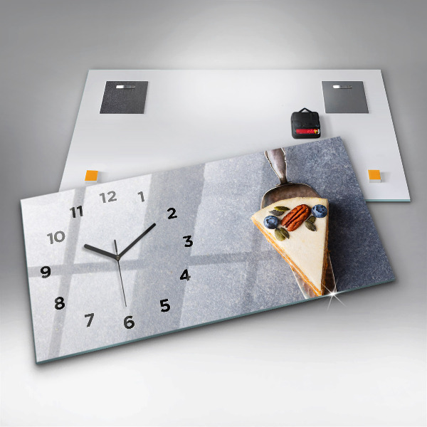 Horizontal wall clock A piece of cake