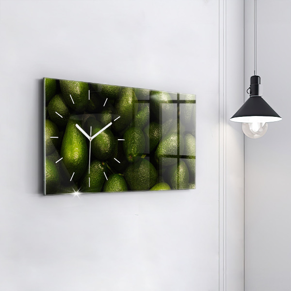 Horizontal wall clock Avocado