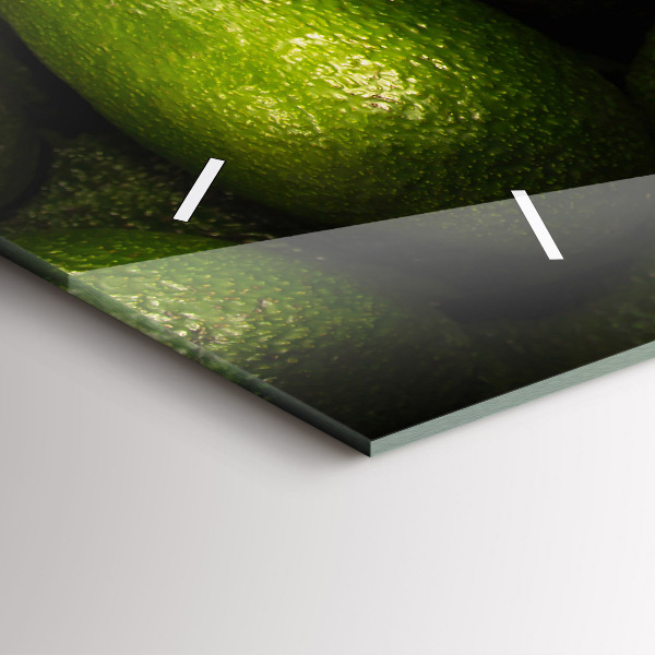 Horizontal wall clock Avocado