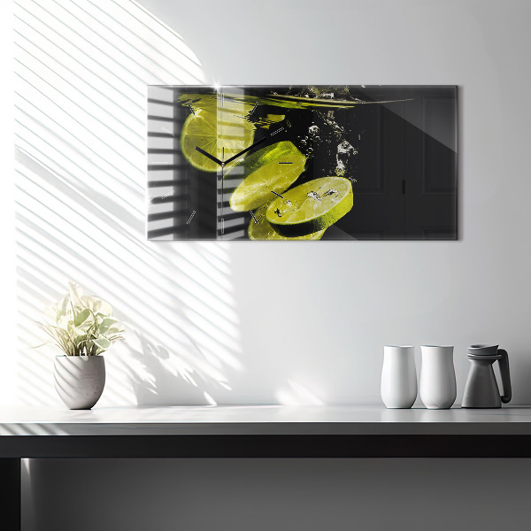 Horizontal wall clock Limes