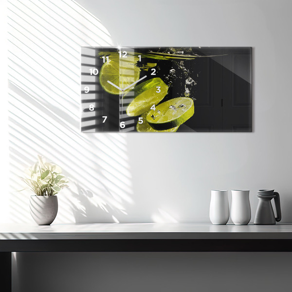 Horizontal wall clock Limes