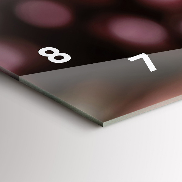 Horizontal wall clock A glass of red wine