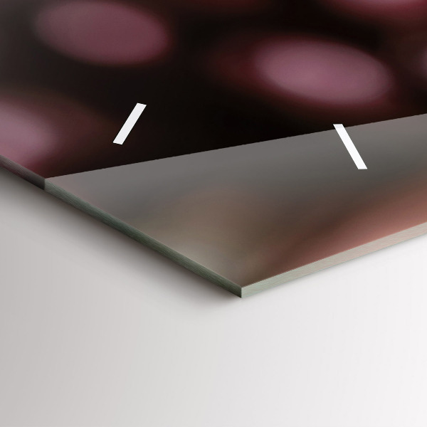 Horizontal wall clock A glass of red wine